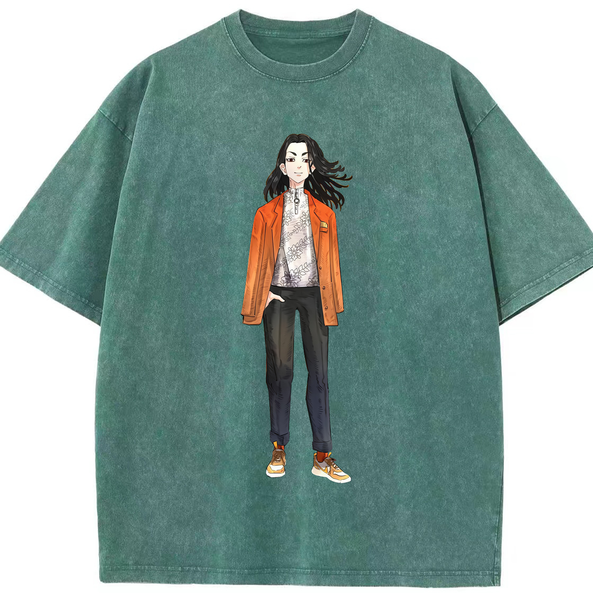 （画像用） 東京リベンジャーズ Tokyo Revengers 綿100% ヴィンテージ風 半袖Tシャツ（フロントプリント）